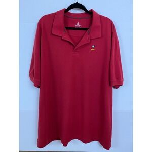 Disney Parks Authentic Original‎ Mickey Mouse Polo Shirt Red Mens XXL